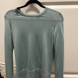 Ann Taylor Seafoam Green Knit Long Sleeve Top